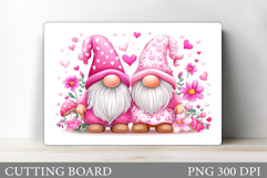 Valentines Gnomes Cutting Board. Valentines Cutting Board Product Image 1