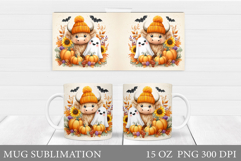 Halloween Cow Mug Design. Halloween Cow Sublimation Product Image 1