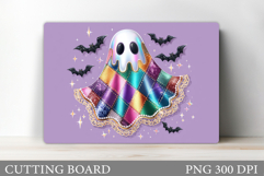 Cute Halloween Cutting Board. Cute Ghost Cutting Board Product Image 1