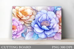Floral Cutting Board Design. Flowers Cutting Board Product Image 1