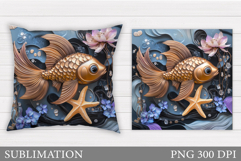Fish Pillow Sublimation. Fish Sublimation Product Image 1