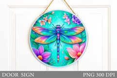 Dragonfly Door Sign Sublimation. Dragonfly Sublimation Product Image 1