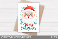 Christmas Card Design. Santa Claus Card Printable Product Image 1