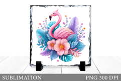 Flamingo Sublimation. Flamingo Slate Sublimation Product Image 1