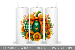 Pumpkin Tumbler Design. Pumpkin Sublimation Product Image 1