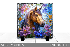 Horse Slate Design. Cute Horse Sublimation Product Image 1