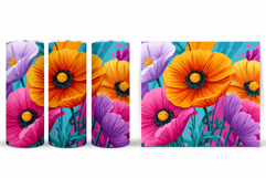 Floral Tumbler Design. Flowers Tumbler Sublimation Product Image 2