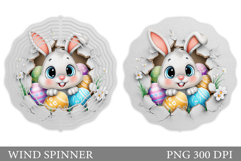 Easter Bunny Wind Spinner. Easter Wind Spinner Design Product Image 1