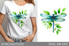 Dragonfly T-Shirt Sublimation. Dragonfly Sublimation Product Image 1