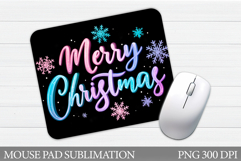 Christmas Mouse Pad Design. Winter Mouse Pad Sublimation Product Image 1