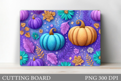 Pumpkin Cutting Board Design. Pumpkin Sublimation Product Image 1