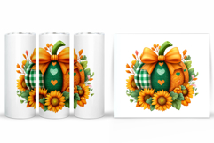 Pumpkin Tumbler Design. Pumpkin Sublimation Product Image 2