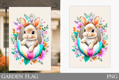Easter Bunny Garden Flag. Easter Garden Flag Design Product Image 1