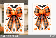 Halloween Garden Flag Design. Halloween Bow Garden Flag Product Image 1