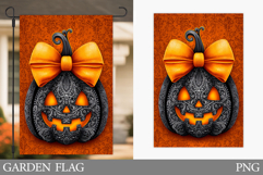 Halloween Pumpkin Garden Flag. Halloween Sublimation Product Image 1