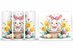 Easter Bunny Tumbler Design. Easter Tumbler Sublimation Product Image 2