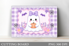 Cute Halloween Cutting Board. Cute Ghost Cutting Board Product Image 1