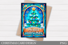 Christmas Tree Card Design. Christmas Card Printable Product Image 1
