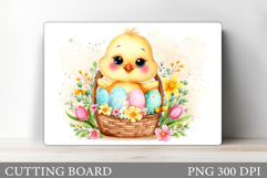 Easter Chick Cutting Board. Easter Cutting Board Design Product Image 1