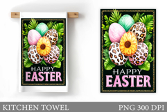 Happy Easter Kitchen Towel. Easter Kitchen Towel Design Product Image 1