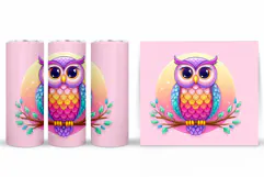 Owl Tumbler Sublimation. Owl Sublimation Product Image 2