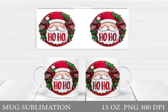 Santa Claus Mug Design. Christmas Mug Sublimation Product Image 1