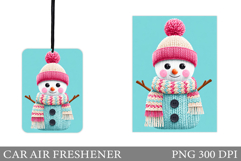 Snowman Car Air Freshener. Christmas Car Air Freshener Product Image 1
