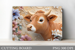 Cow Cutting Board Design. Cow Kitchen Cutting Board Product Image 1