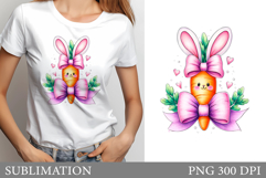 Cute Carrot T-Shirt Design. Cute Carrot Sublimation Product Image 1