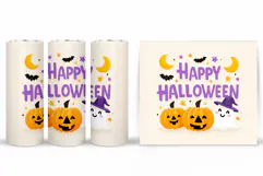 Halloween Tumbler Design. Halloween Sublimation Product Image 2