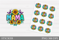 Mother's Day Sticker. Flowers Sticker Printable Product Image 1