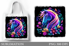 Horse Tote Bag Design. Horse Sublimation Product Image 1