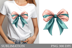 Bow T-Shirt Design. Bow Sublimation Product Image 1