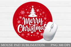 Christmas Tree Mouse Pad. Christmas Mouse Pad Sublimation Product Image 1