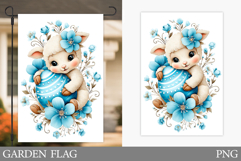 Easter Lamb Garden Flag. Easter Garden Flag Design Product Image 1