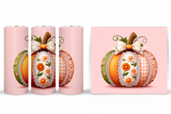 Pumpkin Tumbler Design. Pumpkin Sublimation Product Image 2