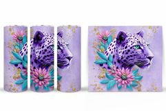 Leopard Tumbler Design. Leopard Sublimation Product Image 2
