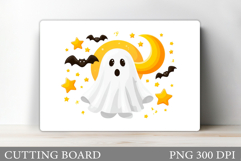 Cute Ghost Cutting Board. Halloween Cutting Board Design Product Image 1