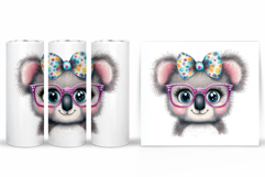 Cute Koala Tumbler Sublimation. Funny Koala Tumbler Design Product Image 2