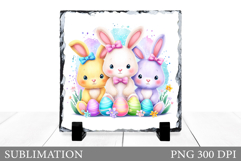Easter Bunny Sublimation. Easter Bunny Slate Design Product Image 1