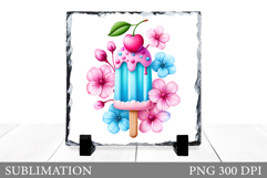 Ice Cream Slate Design. Ice Cream Sublimation Product Image 1