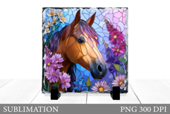 Horse Slate Design. Cute Horse Sublimation Product Image 1