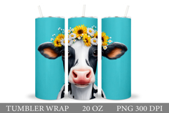 Cow Tumbler Design. Cow Tumbler Sublimation Product Image 1