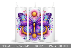 Butterfly Tumbler Sublimation. Butterfly Sublimation Product Image 1