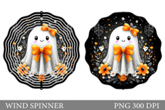 Cute Ghost Wind Spinner Design. Cute Halloween Wind Spinner Product Image 1