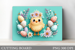 Easter Chick Cutting Board. Easter Cutting Board Design Product Image 1