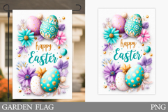 Easter Garden Flag Sublimation. Easter Garden Flag Design Product Image 1