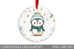 Cute Penguin Christmas Ornament. Christmas Ornament Design Product Image 1