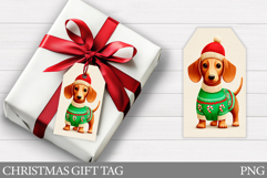 Christmas Gift Tag. Christmas Dog Gift Tag Printable Product Image 1