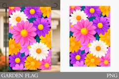 Flowers Garden Flag Design. Floral Garden Flag Sublimation Product Image 1